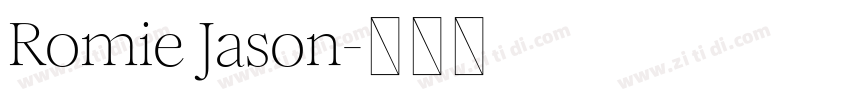 Romie Jason字体转换